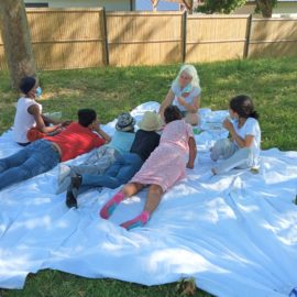 Accompagnement à la scolarité : lecture en plein air