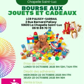 🎁 Bourse aux jouets et cadeaux – Association Familiale de La Chapelle Saint-Luc